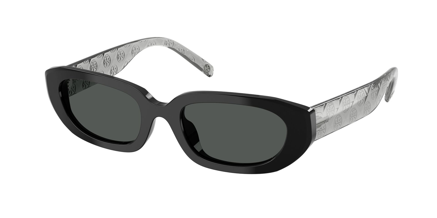 Óculos de Sol TY7219U-170987-52 Tory Burch Irregular Preto Acetato