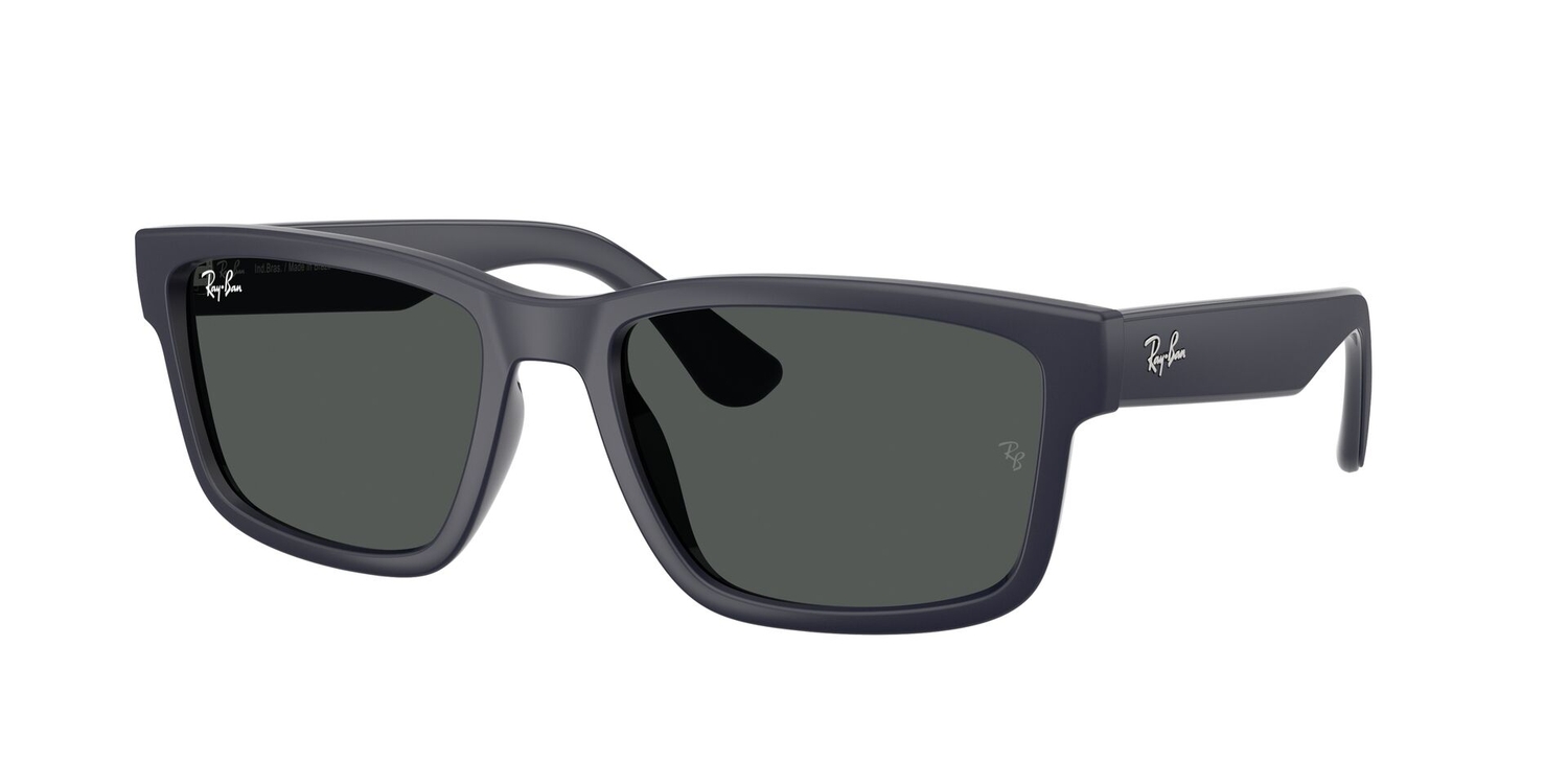 Óculos de Sol RB4438L-666987-58 Ray Ban Retangular Azul Injetado