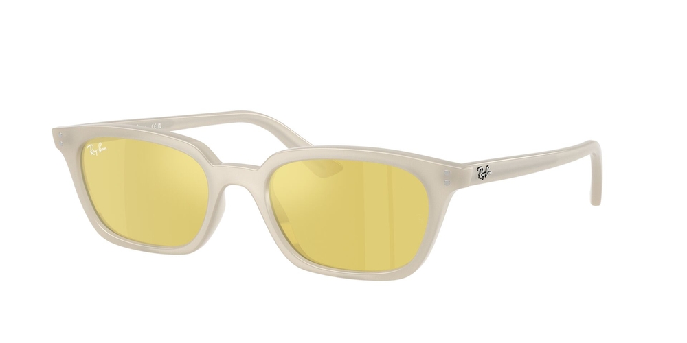 Óculos de Sol RB4456-68086D-53 Ray Ban Retangular Com Cantos Arredondados Branco Injetado