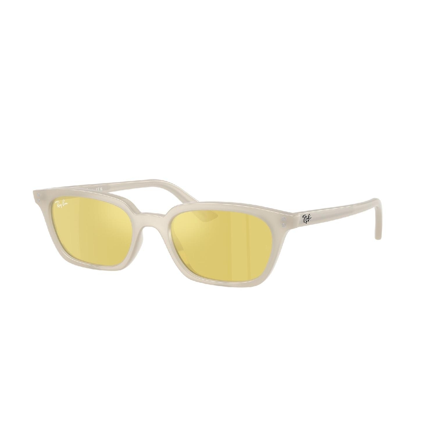 Óculos de Sol RB4456-68086D-53 Ray Ban Retangular Com Cantos Arredondados Branco Injetado