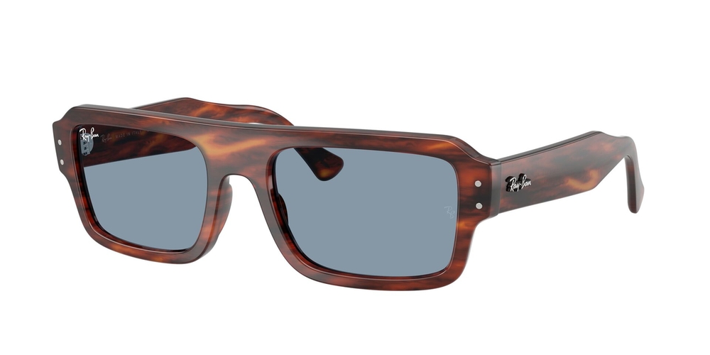 Óculos de Sol RB4454-139856-56 Ray Ban Retangular Marrom Acetato Moldado