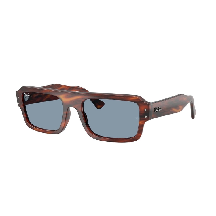 Óculos de Sol RB4454-139856-56 Ray Ban Retangular Marrom Acetato Moldado