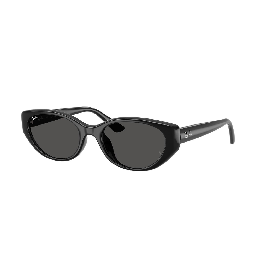 Óculos de Sol RB4457D-667787-55 Ray Ban Retangular Com Cantos Arredondados Preto Injetado