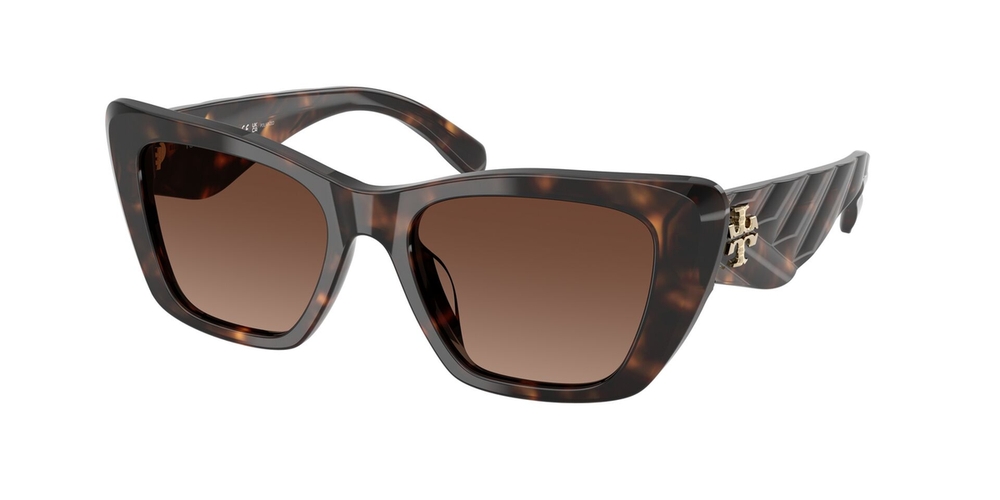 Óculos de Sol TY7216U-1964T5-52 POL Tory Burch Gatinho Tartaruga Acetato