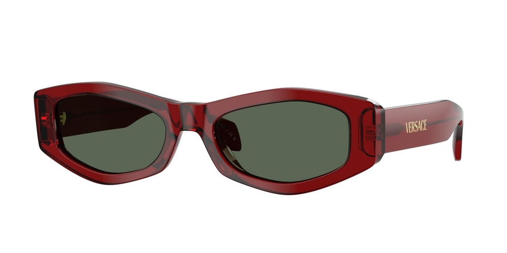 Óculos de Sol VE4487-551271-54 Versace Irregular Vermelho Acetato