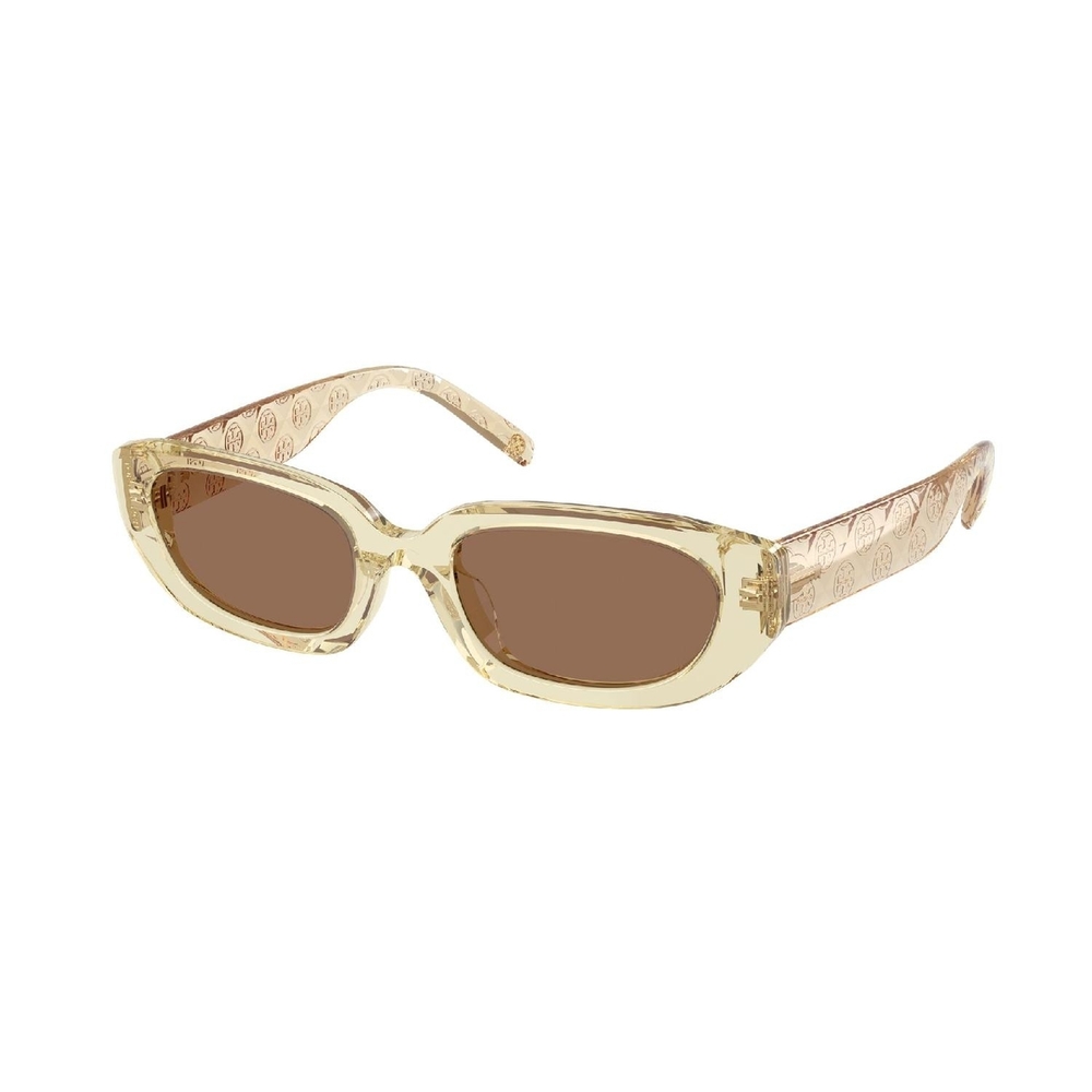 Óculos de Sol TY7219U-202673-52 Tory Burch Irregular Amarelo Acetato