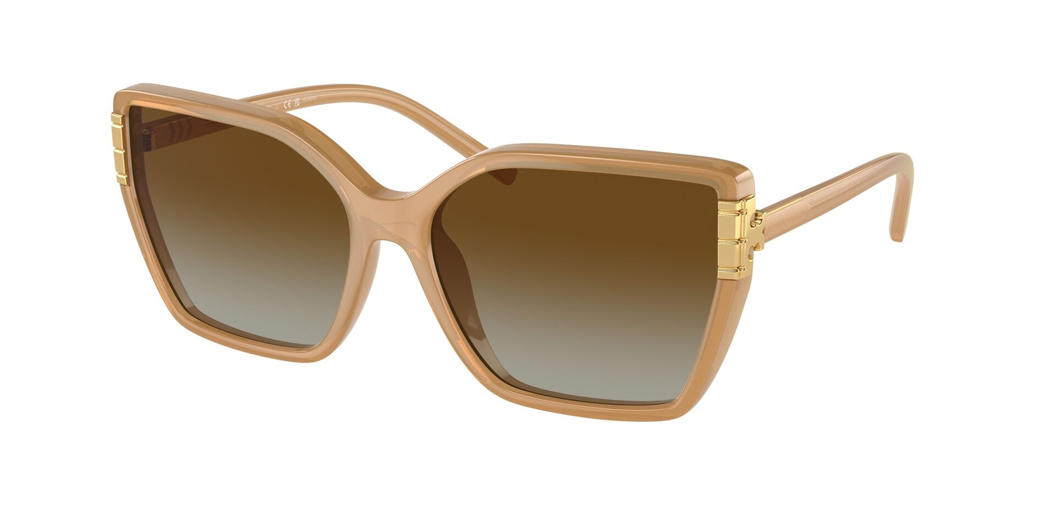 Óculos de Sol TY9076U-1965T5-58 POL Tory Burch Quadrado Marrom Injetado