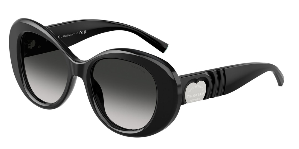 Óculos de Sol TF4228-80013C-52 Tiffany & Co Redondo Preto Acetato