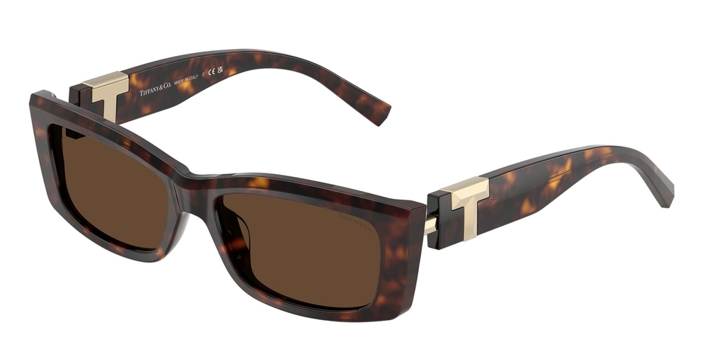 Óculos de Sol TF4240U-80153G-54 Tiffany & Co Retangular Tartaruga Acetato