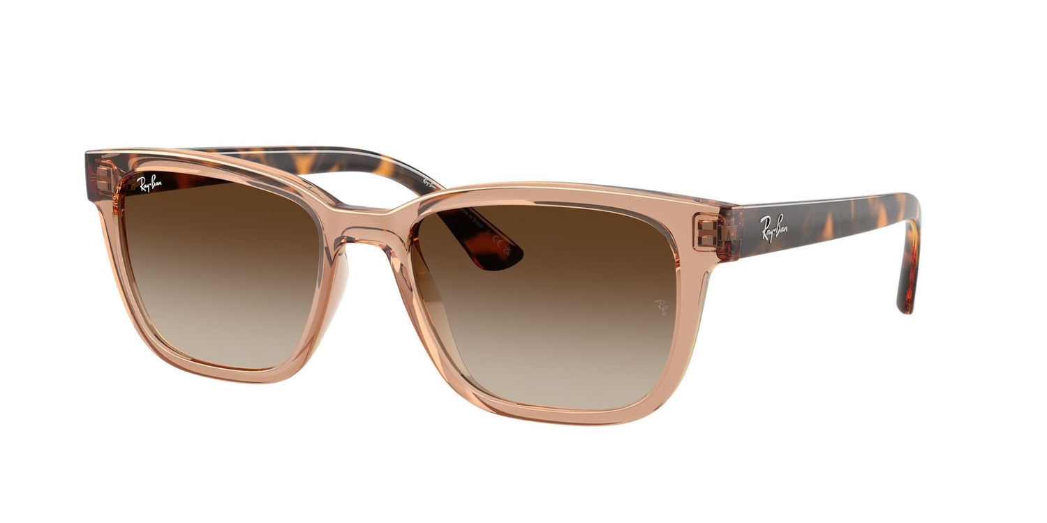 Óculos de Sol RB4448L-679913-56 Ray Ban Retangular Marrom Injetado