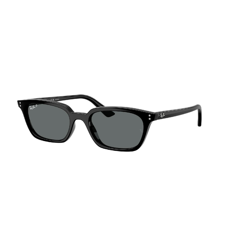 Óculos de Sol RB4456-667781-53 POL Ray Ban Retangular Com Cantos Arredondados Preto Injetado