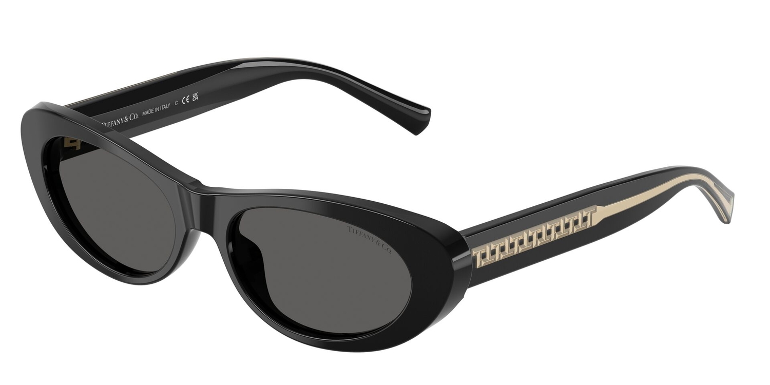 Óculos de Sol TF4236U-8001S4-55 Tiffany & Co Oval Preto Acetato