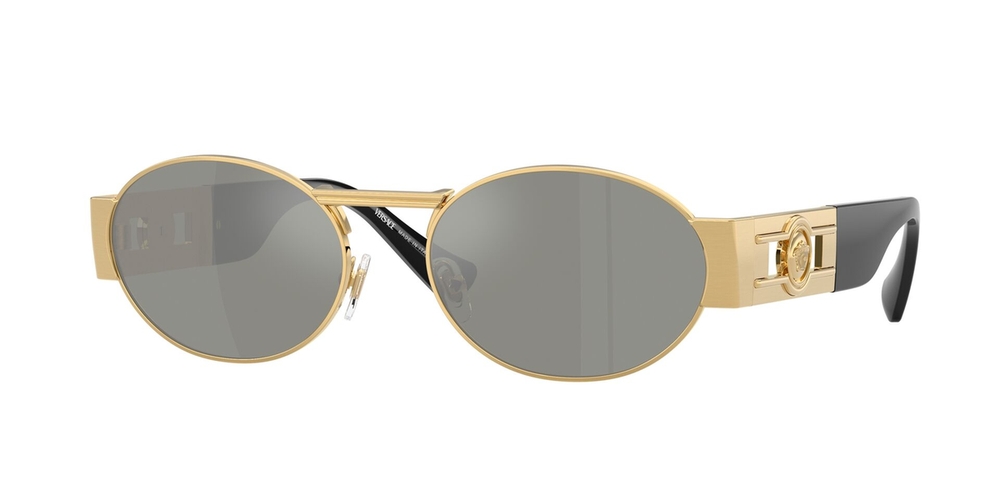 Óculos de Sol VE2264-100230-56 Versace Oval Ouro Aço