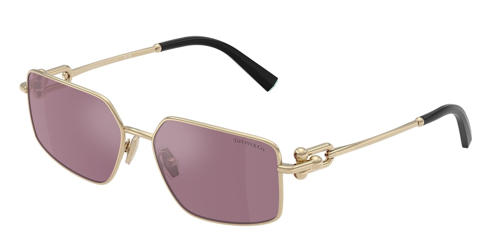 Óculos de Sol TF3111-6194AK-58 Tiffany & Co Retangular Ouro Metal