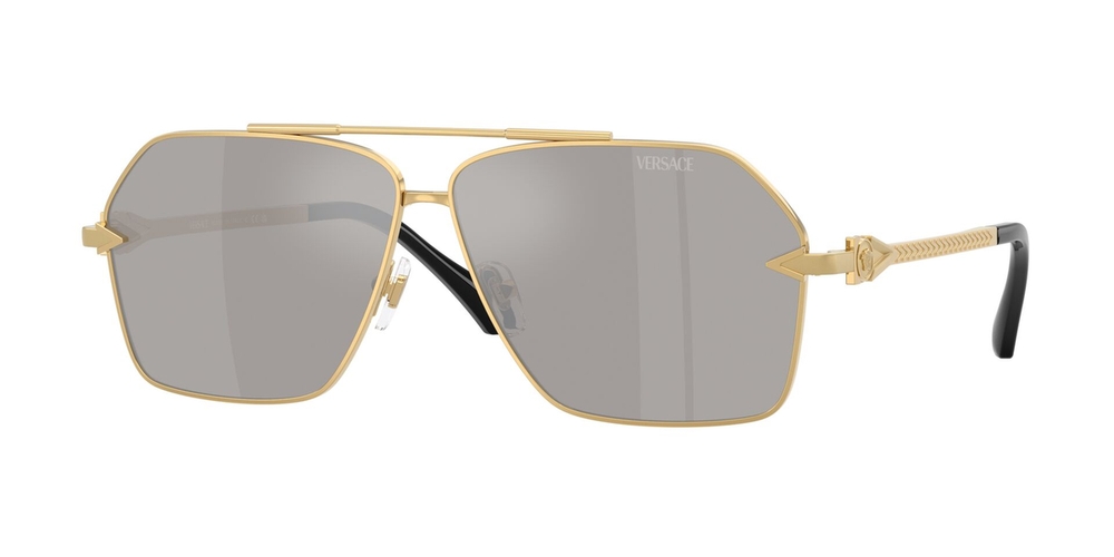 Óculos de Sol VE2284-10026G-63 Versace Quadrado Ouro Metal