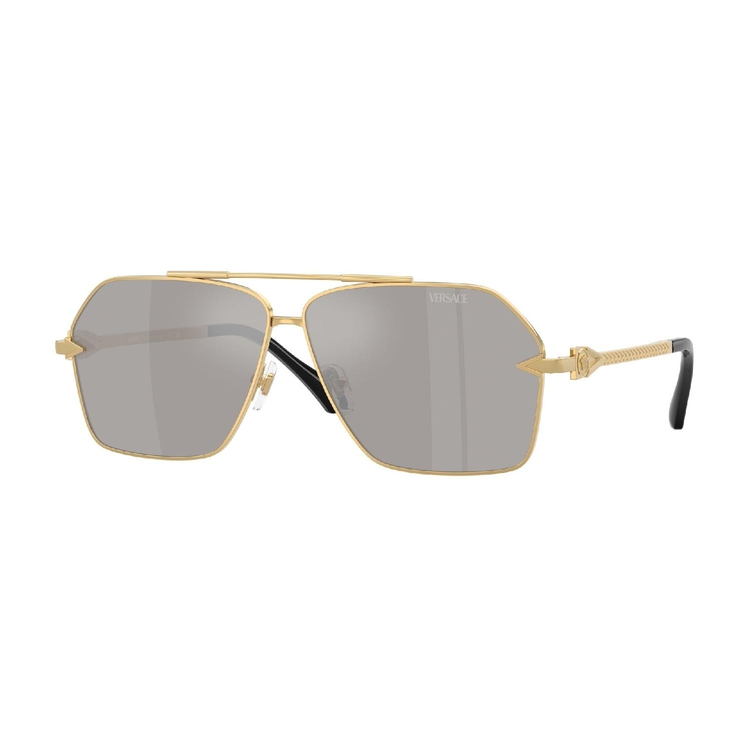 Óculos de Sol VE2284-10026G-63 Versace Quadrado Ouro Metal