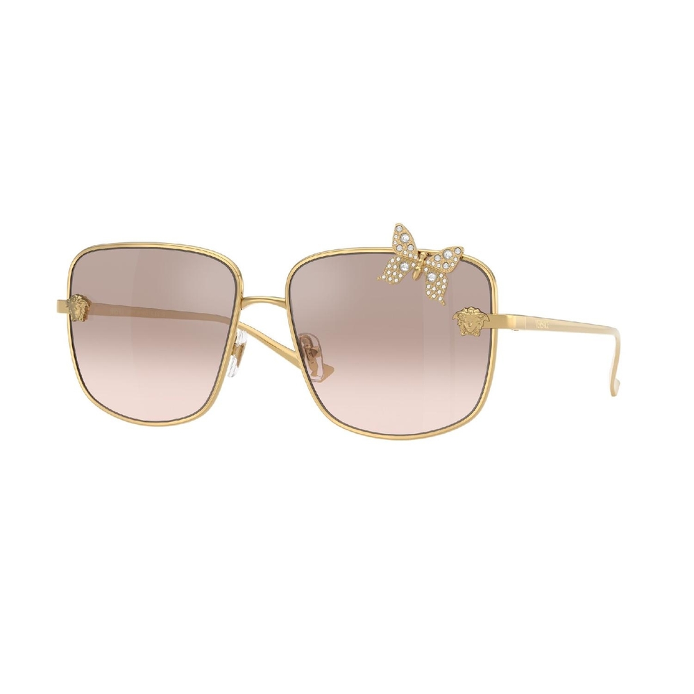Óculos de Sol VE2282-10028Z-59 Versace Quadrado Ouro Metal