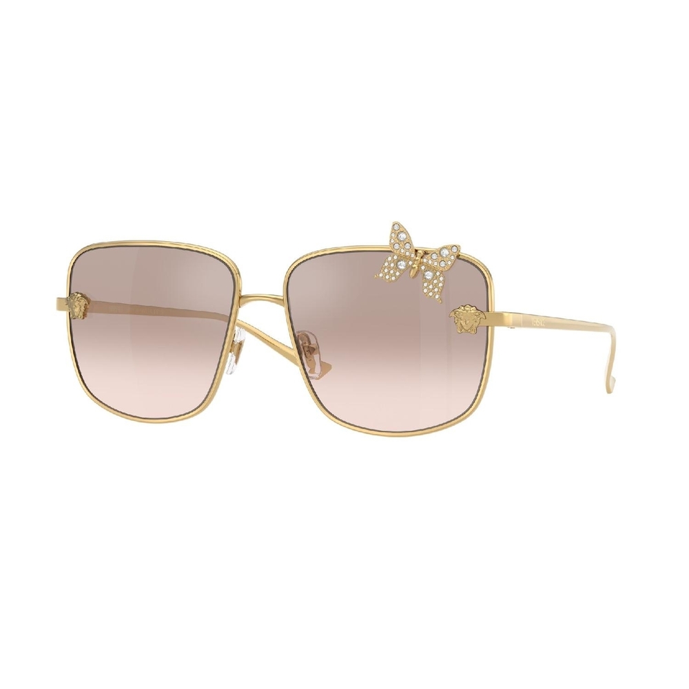 Óculos de Sol VE2282-10028Z-59 Versace Quadrado Ouro Metal