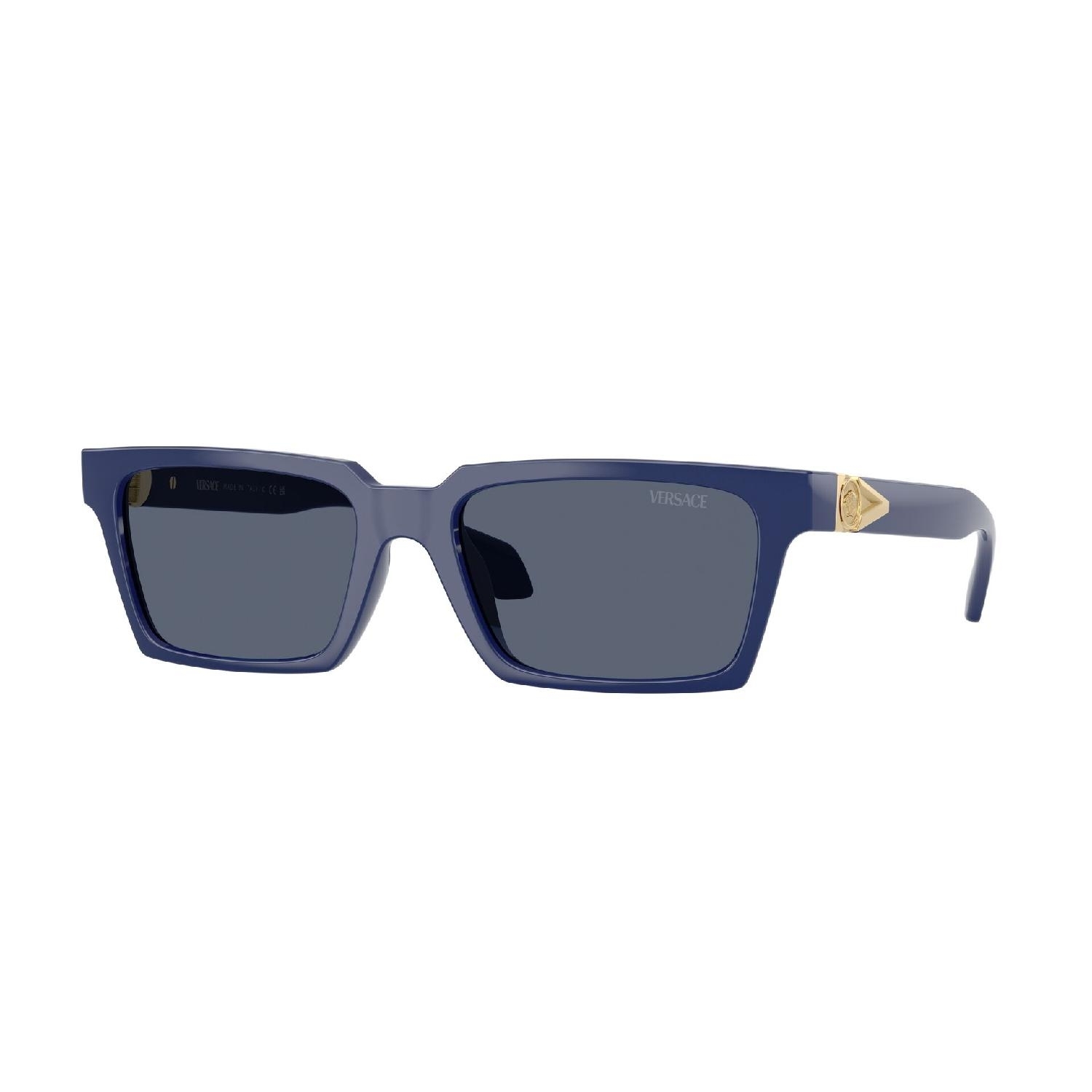 Óculos de Sol VE4490U-545087-55 Versace Retangular Azul Injetado
