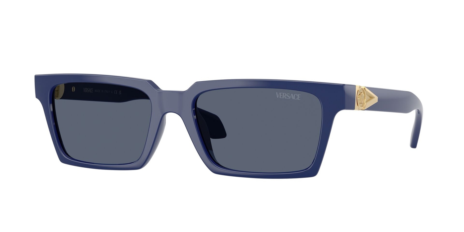 Óculos de Sol VE4490U-545087-55 Versace Retangular Azul Injetado