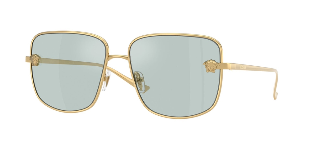 Óculos de Sol VE2282-10029C-59 Versace Quadrado Ouro Metal