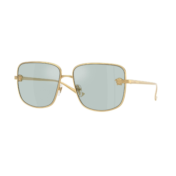 Óculos de Sol VE2282-10029C-59 Versace Quadrado Ouro Metal