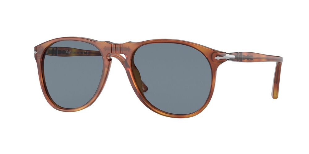 Óculos de Sol PO9649S-9656-55 Persol Piloto Marrom Acetato