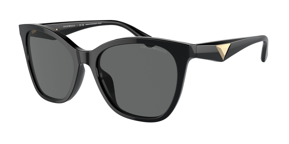 Óculos de Sol EA4222U-501787-56 Emporio Armani Borboleta Preto Acetato