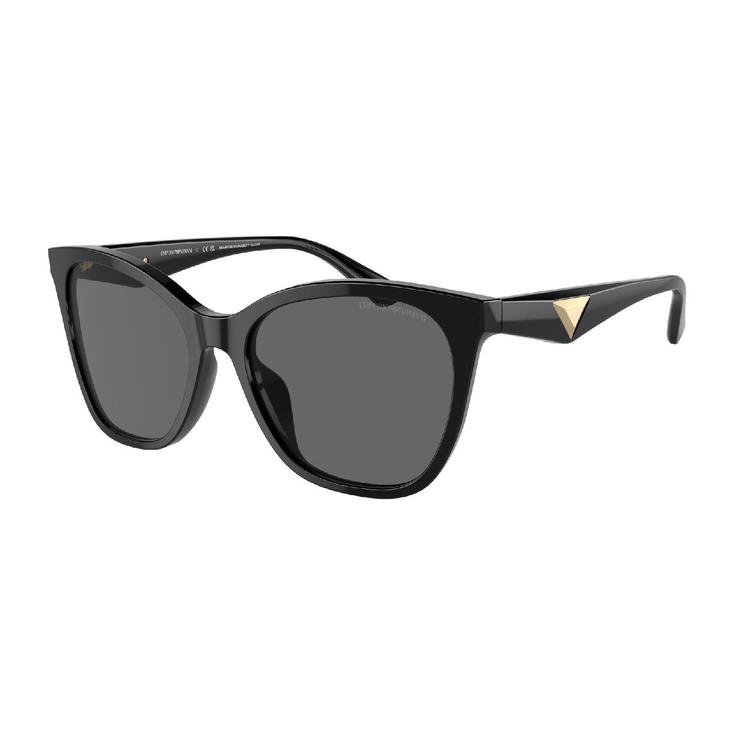Óculos de Sol EA4222U-501787-56 Emporio Armani Borboleta Preto Acetato
