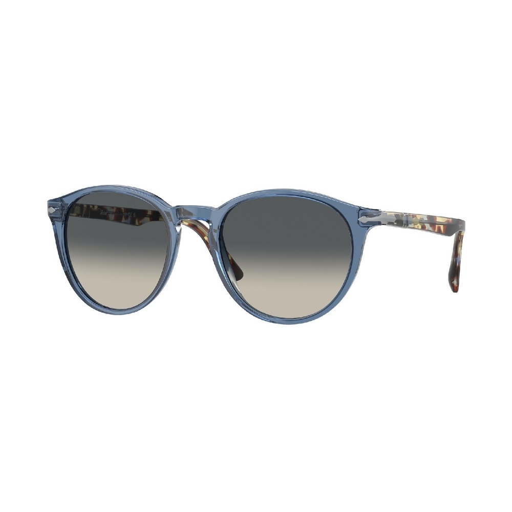 Óculos de Sol PO3152S-120271-52 Persol Redondo Azul Acetato
