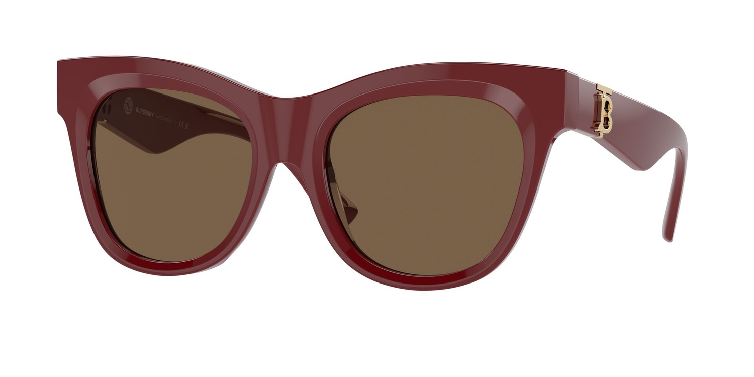Óculos de Sol BE4418-411973-54 Burberry Quadrado Vermelho Acetato
