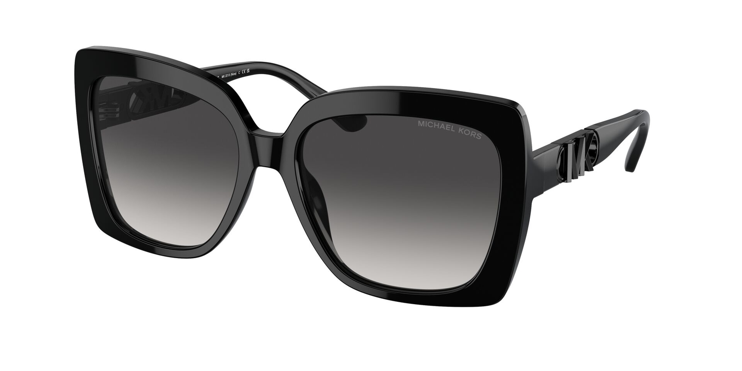 Óculos de Sol MK2213-30058G-57 Michael Kors Quadrado Preto Acetato