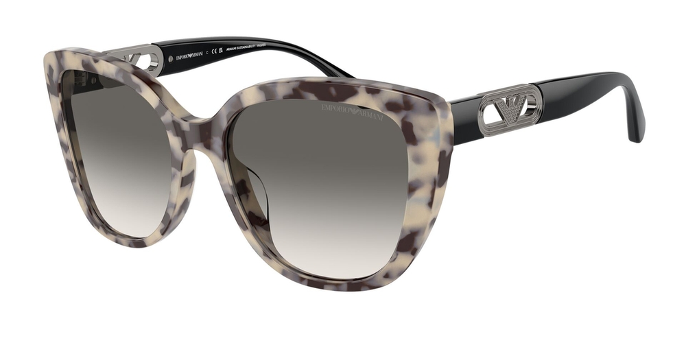 Óculos de Sol EA4214U-605811-54 Emporio Armani Borboleta Marrom Acetato