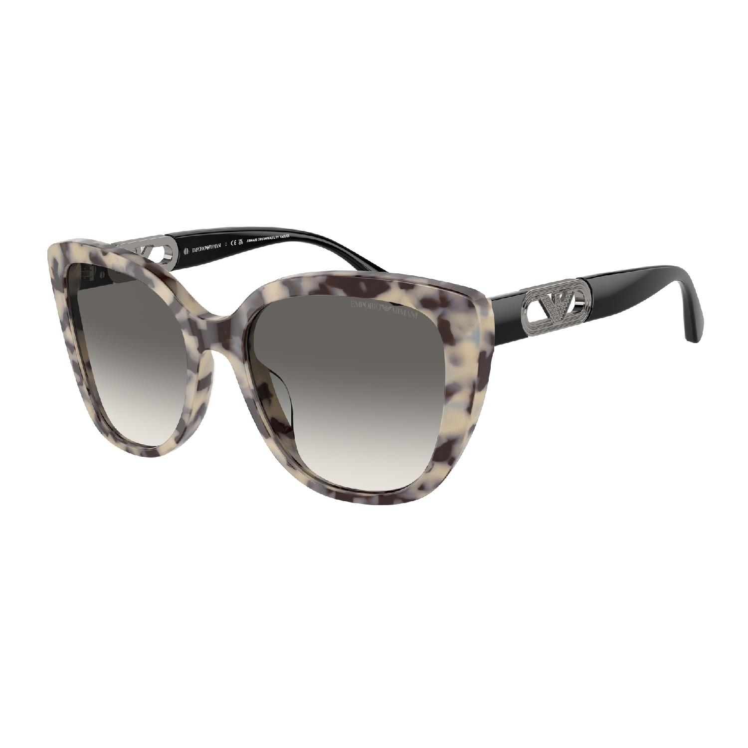 Óculos de Sol EA4214U-605811-54 Emporio Armani Borboleta Marrom Acetato