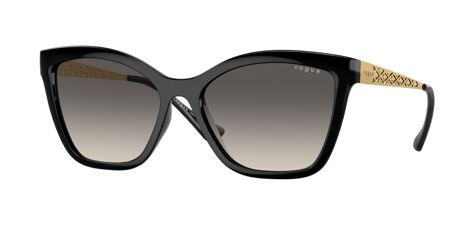 Óculos de Sol VO5504SL-W4411-57 Vogue Borboleta Preto Injetado