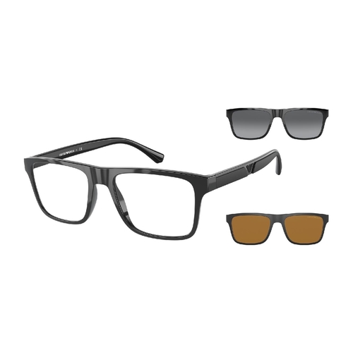 Óculos de Sol EA4115-50171W-54+CLIPON Emporio Armani Retangular