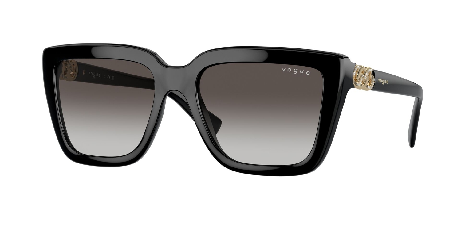 Óculos de Sol VO5575SB-W448G-55 Vogue Borboleta Preto Náilon
