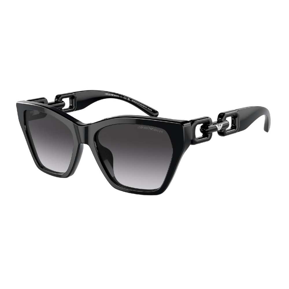 Óculos de Sol EA4203U-50178G-55 Emporio Armani Gatinho Preto Acetato