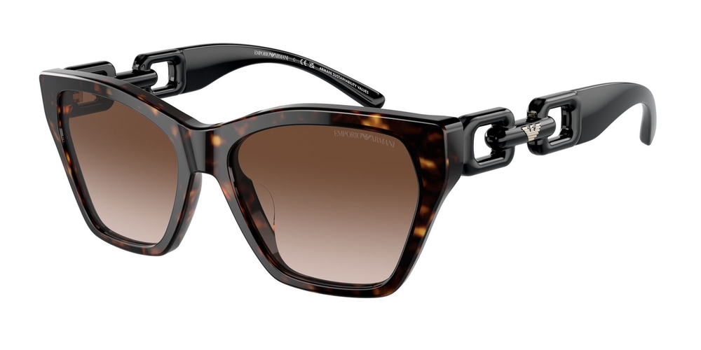 Óculos de Sol EA4203U-502613-55 Emporio Armani Gatinho Tartaruga Acetato