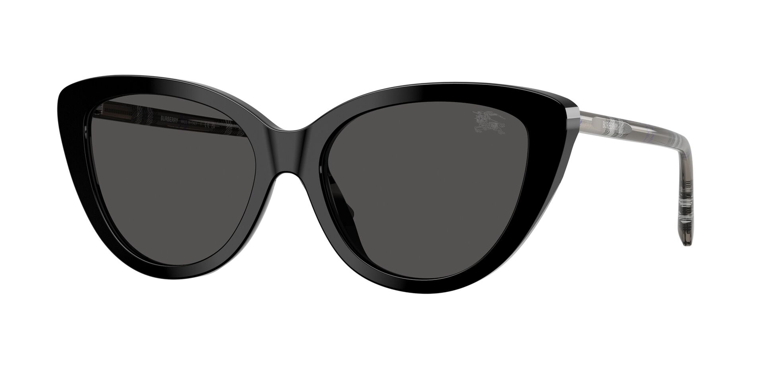 Óculos de Sol BE4457-416587-55 Burberry Gatinho Preto Acetato