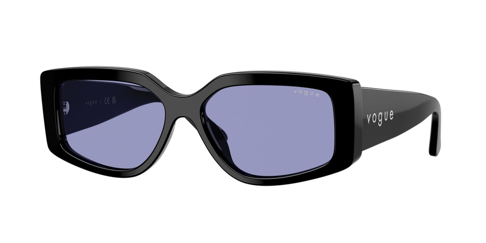 Óculos de Sol VO5642SU-W4476-55 Vogue Retangular Preto Acetato
