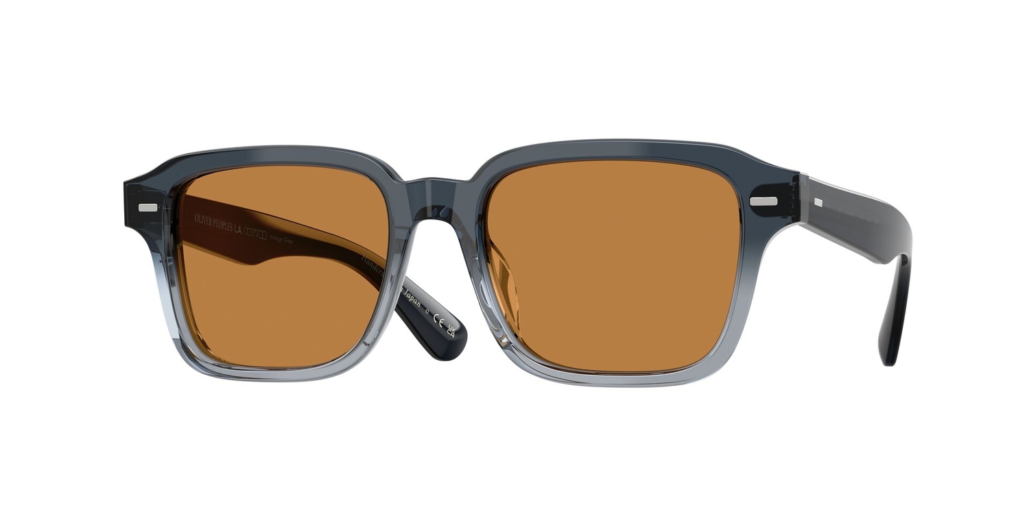 Óculos de Sol OV5562SU-177753-51 Oliver Peoples Retangular Com Cantos Arredondados Azul Acetato