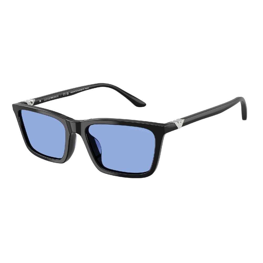Óculos de Sol EA4239U-501780-55 Emporio Armani Retangular Preto Acetato