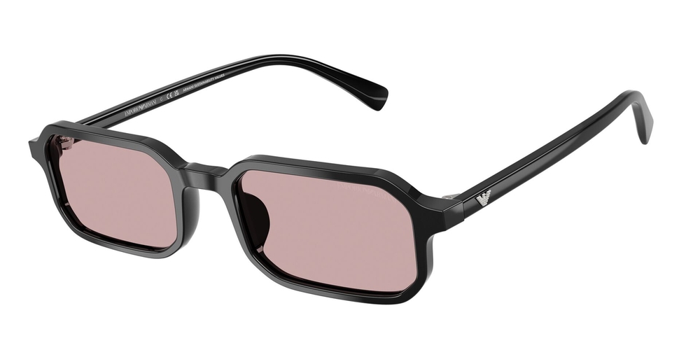Óculos de Sol EA4253U-501773-54 Emporio Armani Retangular Preto Acetato