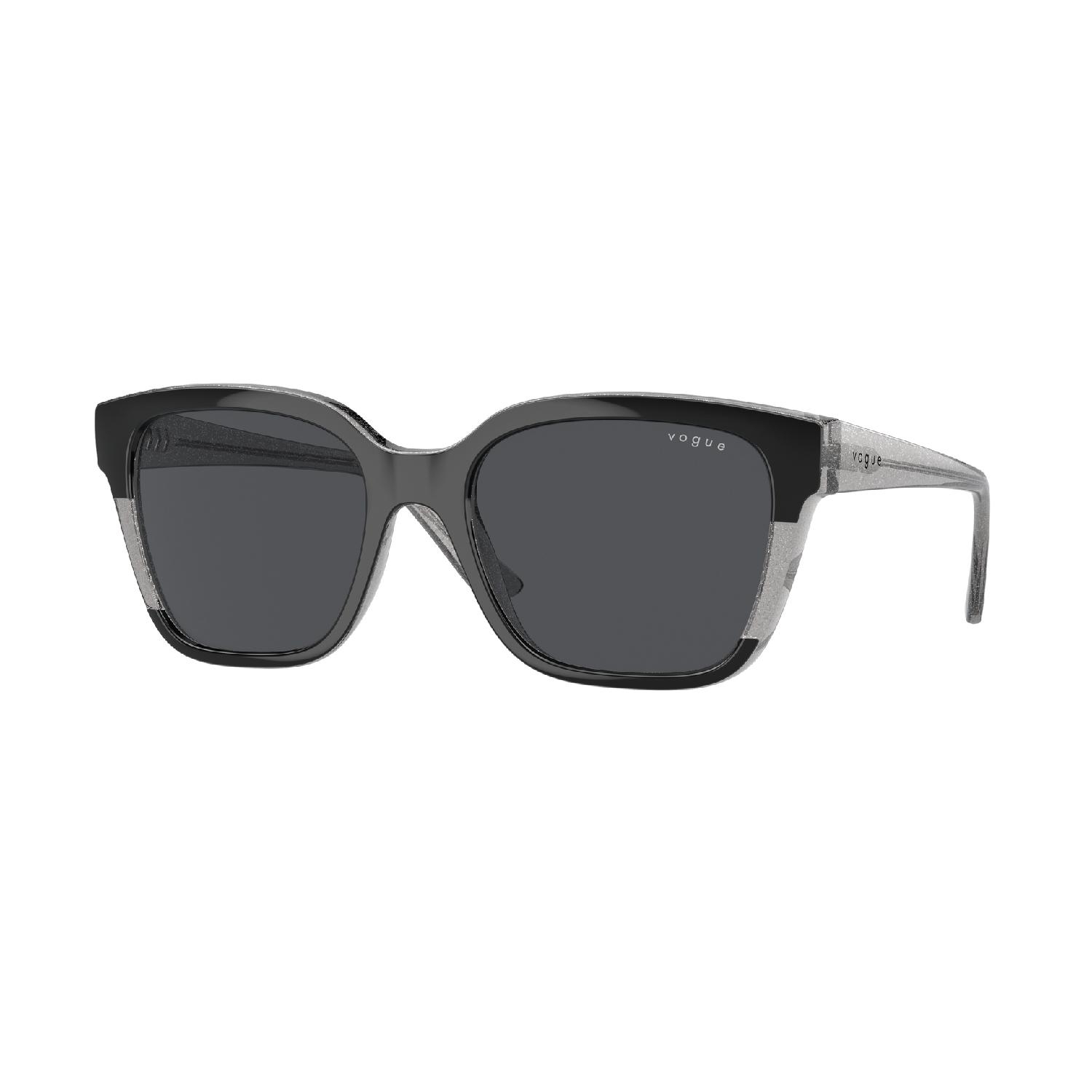 Óculos de Sol VO5558S-313387-55 Vogue Quadrado Preto Náilon
