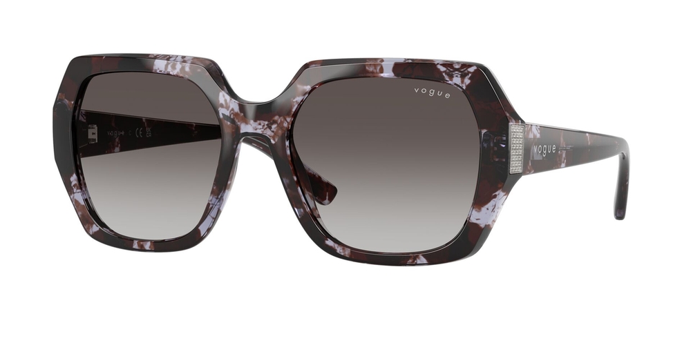 Óculos de Sol VO5612SB-31788G-55 Vogue Irregular Violeta Náilon