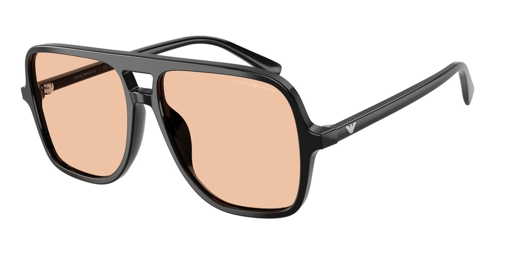 Óculos de Sol EA4252U-501793-57 Emporio Armani Piloto Preto Acetato