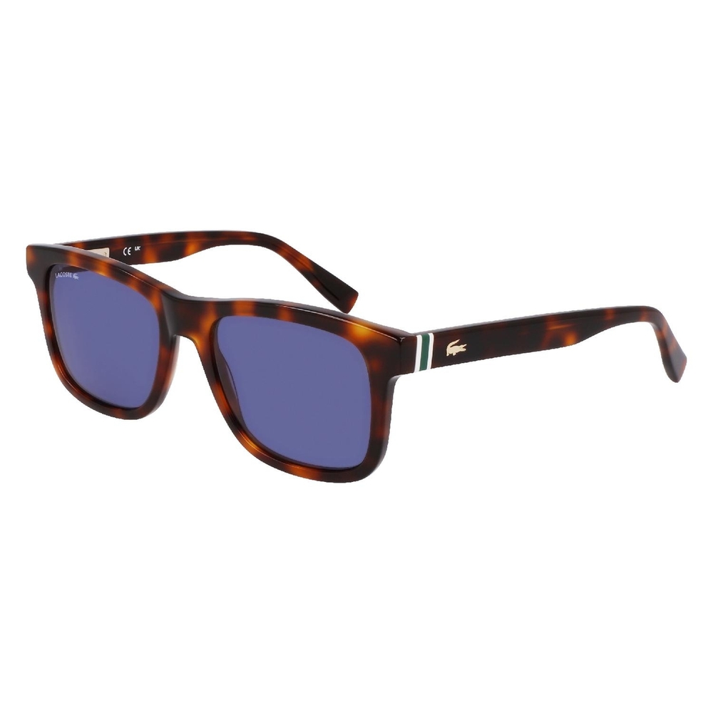 Óculos de Sol L6014S-214-55 Lacoste Retangular Cantos Arredondados Acetato