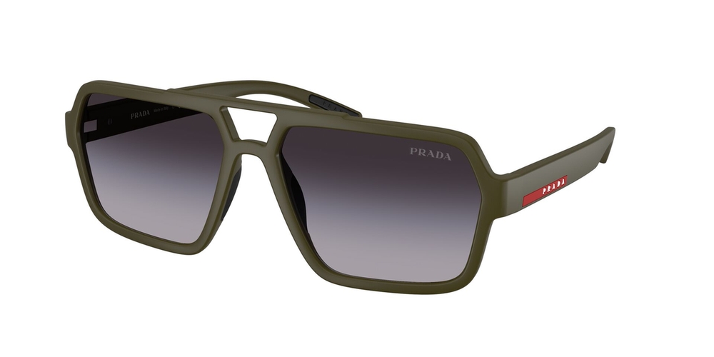 Óculos de Sol PSA06S-DG002G-59 POL Prada Linea Rossa Piloto Preto Injetado