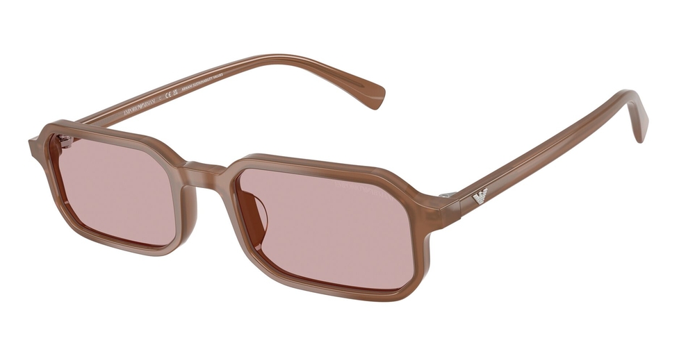 Óculos de Sol EA4253U-627173-54 Emporio Armani Retangular Marrom Acetato